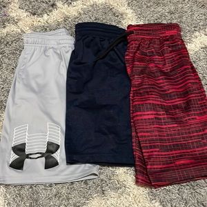 Boys Large Shorts 3 pack - 1 UA, 2 childrens place